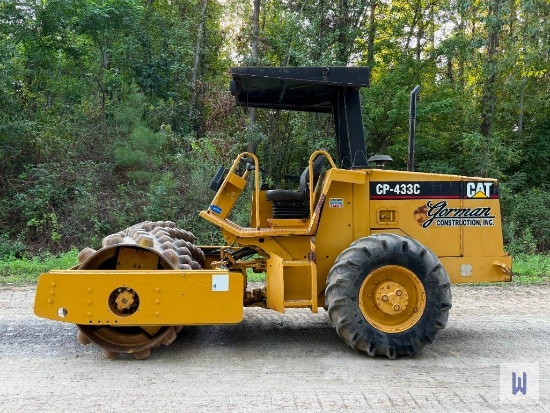 1998 CATERPILLAR CP-433C VIBRATORY PADFOOT COMPACTOR, SN-2JM00539