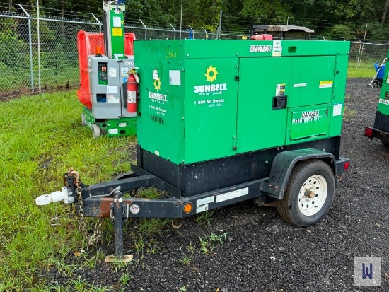 2017 MULTIQUIP WHISPERWATT 20KW TOWABLE GENERATOR, SN-7153234 **NO TITLE, INVOICE ONLY**