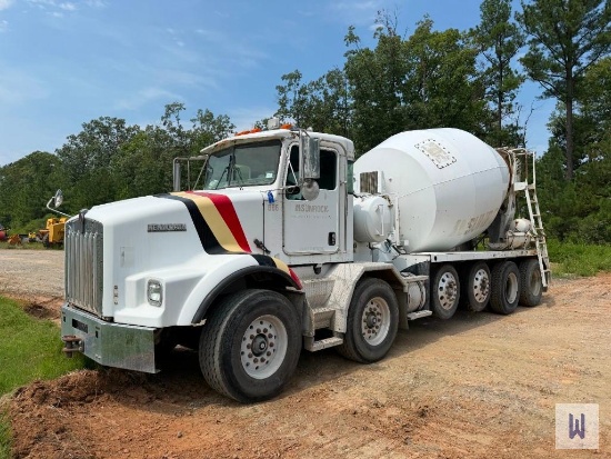 2003 KENWORTH T800 QUAD AXLE MIXER TRUCK, VIN # 1NKDXUTX43J386478