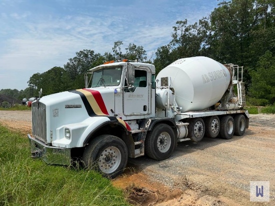 2003 KENWORTH T800 QUAD AXLE MIXER TRUCK, VIN # 1NKDXUTX33J386472