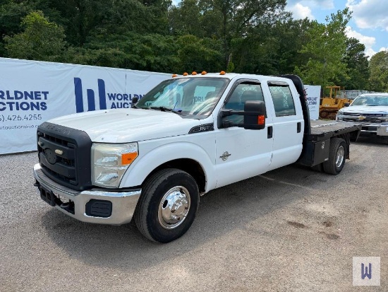 2015 FORD F-350XL SUPER DUTY FLATBED UTILITY TRUCK, VIN # 1FD8W3GT5FEA78235
