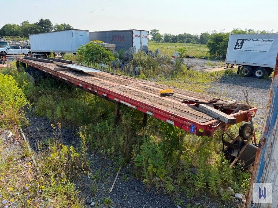 2001 FONTAINE 48x8 FLAT BED TRAILER, VIN-4482C511598735 **NO TITLE, INVOICE ONLY**