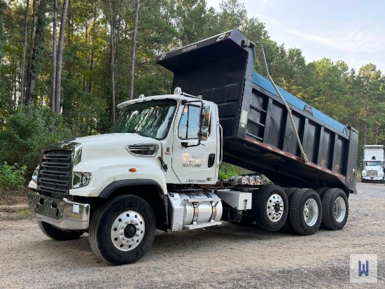 2018 FREIGHTLINER 114SD TRI-AXLE DUMP TRUCK, VIN-1FVMG3DVXJHJM2366