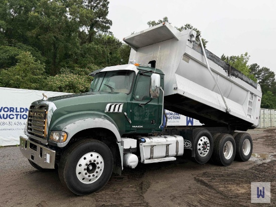 2018 MACK GU713 TRI-AXLE DUMP TRUCK, VIN # 1M2AX04C5JM037300