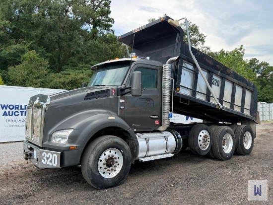 2017 KENWORTH T880 TRI-AXLE DUMP TRUCK, VIN-1NKZLP0X8HJ152410