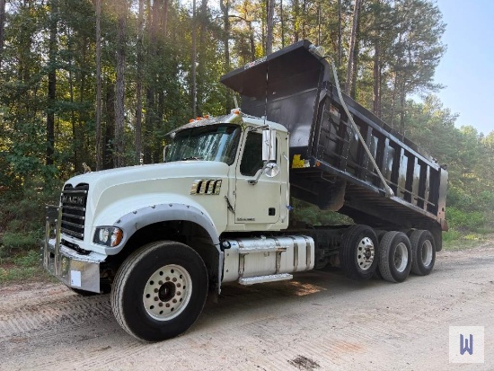 2018 MACK GU713 TRI-AXLE DUMP TRUCK, VIN # 1M2AX04C6JM038892