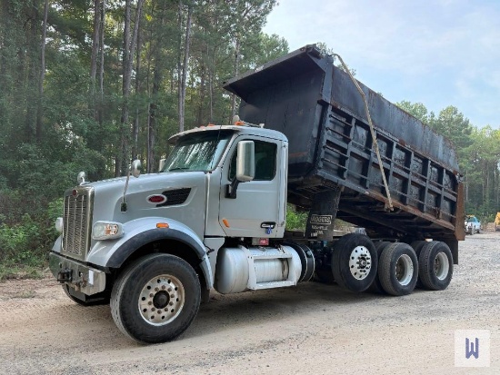 2018 PETERBILT 567 TRI-AXLE DUMP TRUCK, VIN-1NPCXPEX5JD465156
