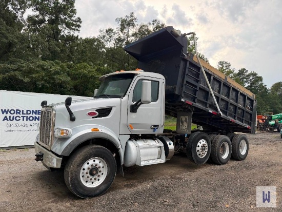 2017 PETERBILT 567 TRI-AXLE DUMP TRUCK, VIN-1NPCXP0X1HD423259