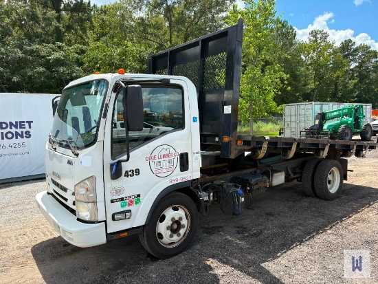 2016 Izuzu Nqr Flatbed Dump Truck, Vin #: Jale5w160g7901902