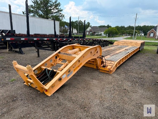 1989 LIDDELL-BIRMINGHAM 503HR-NGB TRI-AXLE LOWBOY TRAILER, VIN-1L74S4838KAC01455