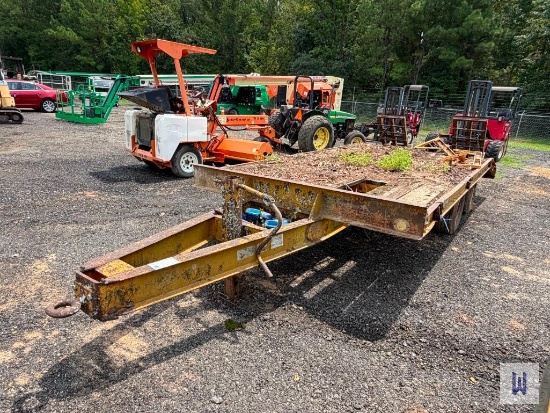 HUDSON BROS. 18x8 TAG-ALONG TRAILER, VIN-HTD187922 **NO TITLE, INVOICE ONLY**