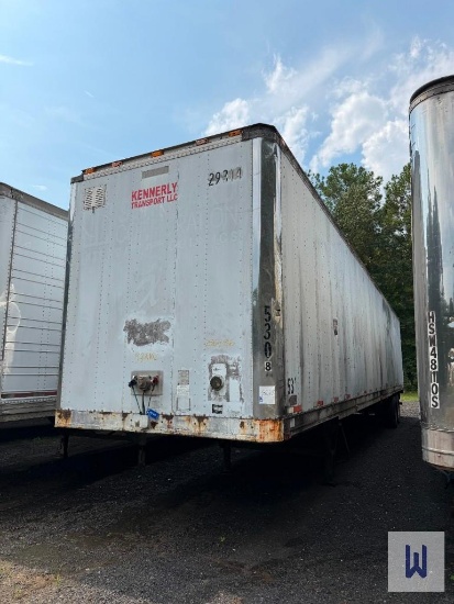 1995 STOUGHTON 53x102 VAN TRAILER, VIN#: 1DW1A5322SS902405 **NO TITLE, INVOICE ONLY**
