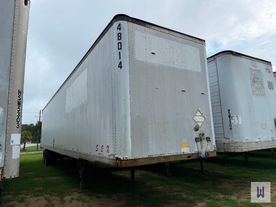 1992 STRICK 48x102 VAN TRAILER, VIN #: 1S12E9480ND347840