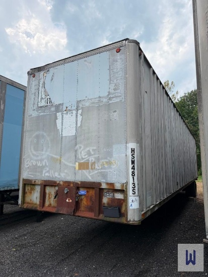1972 FRUEHAUF 45x94 VAN TRAILER, VIN-BLP304950 **NO TITLE, INVOICE ONLY**