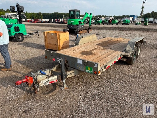 2013 ANDERSON 18x78 TANDEM AXLE TILT TOP TRAILER, VIN #: 4YNBN1822DC070778