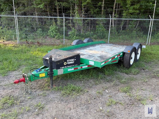 2016 PRATT EZ-1480S DROP DECK EQUIPMENT TRAILER, VIN-1P9UT1421GN343154