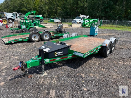 2020 Pratt Ez-1480s Drop Deck Equipment Trailer, Vin # 1p9ut1420ln343396