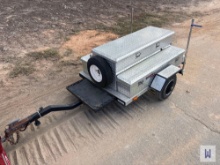 HOMEMADE AMERICAN ALUMINUM SINGLE TOOL BOX TRAILER, SN-1835081
