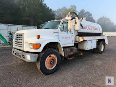 1998 Ford F800 Single Axle Pump Truck, VIN-1fdxf80c6wva32321