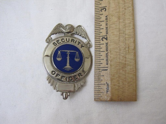 Vintage Security Officer Badge, 2 oz