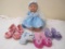 Berenguer Doll in Cinderella Build-a-Bear Workshop Dress with girls dress-up shoes, 3 lbs