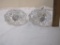 Set of 2 Orrefors Raspberry Crystal Votive Candle Holders, 5 lbs