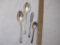 Eternally Yours Silverplate Flatware including 2 serving spoons, butter spreader, and sugar spoon, 8