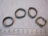 4 Assorted Style Vintage Bracelets, 6 oz