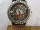 WB Yosemite Sam Fashion Watch with genuine leather band, 1993 Warner Bros., 1 oz