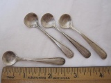 4 Sterling Silver Salt Cellar Spoons, 12.8 g total weight