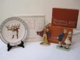 3 Norman Rockwell Porcelain Collectibles including 