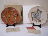 2 Norman Rockwell Collectible Plates including First Edition 