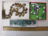 Lot of Women's Costume Jewelry, large beaded necklaces, 15 oz