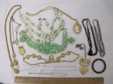 Lot of Women's Costume Jewelry, including large owl pendant and more, 1 lb 8 oz