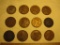 Lot of US Coins including pennies with various mint marks, Indian Head One Cent Coins, and a 1944