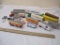 Lot of HO Scale Trucks and Trailers including Santa Fe and New York Central System by Majorette and