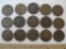 Lot of US One Cent Coins including Indian Head One Cent Pennies from 1887-1908, 1.6 oz