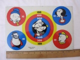 Vintage Popeye the Sailor Man Tin Target Game/Sign, King Features Syndicate, 6 oz
