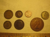 Lot of Foreign Coins from Europe including Netherlands, Italy, England, & Germany, 1.6 oz