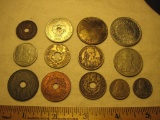 Lot of Foreign Asian Coins from French IndoChine, Laos, and more, 2 oz