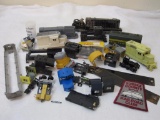 Lot of HO Scale Train Parts and Pieces, AS IS, see pictures for contents and included pieces, 1 lb