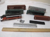 Lot of HO and N Scale Train Parts and Car Shells including New Haven, GTA, and more, 15 oz
