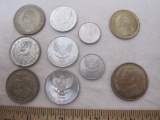 Lot of Foreign Coins from Indonesia and Siam, 2 oz