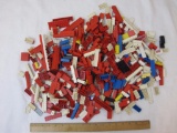 Lot of Small Legos and Assorted Plastic Building Pieces, 3 lbs