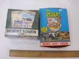 Desert Storm Collectible Trading Cards including Sealed Box of Desert Storm Pro Set Educational