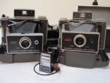 Lot of 2 Vintage Polaroid Camera with Carrying Cases including Polaroid 430 & 440, 9 lbs 5 oz