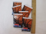 6 Unopened NBA Hoops 1991-1992 Series I Trading Cards, unopened packs of 15 cards, 7 oz