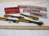 Lot of HO Scale Trailer Train Stacking Cars with K-Line Storage Containers, 1 lb 1 oz