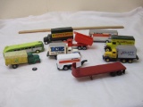 Lot of HO Scale Delivery Trucks including Mayflower, Kraft, U-Haul, and more, 1 lb 6 oz