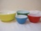 Set of 4 Vintage Pyrex Mixing Bowls, 8 lbs 9 oz